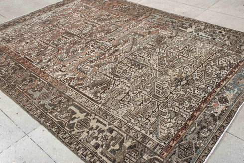 Antique Heriz Area Rug (7' x 10')